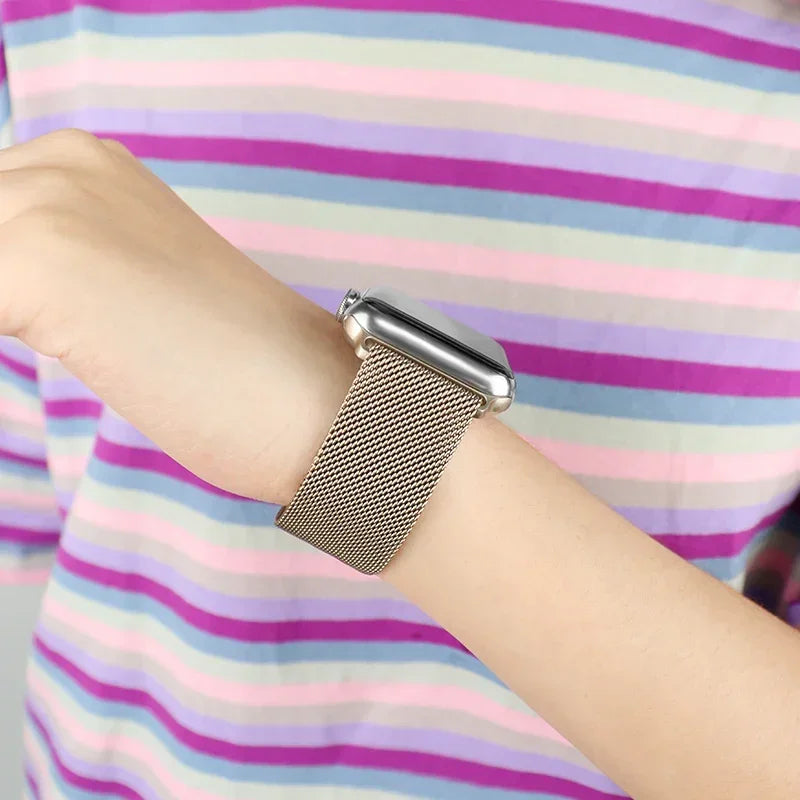 Colorful Milanese Mesh Apple Watch Band