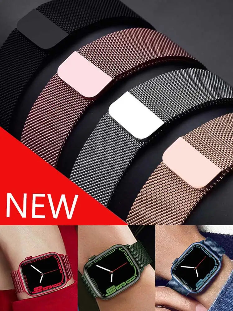 Colorful Milanese Mesh Apple Watch Band