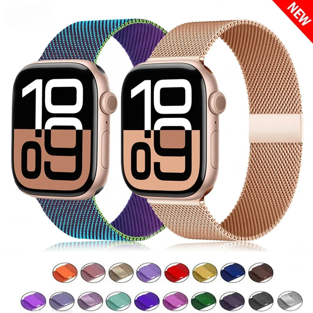 Colorful Milanese Mesh Apple Watch Band